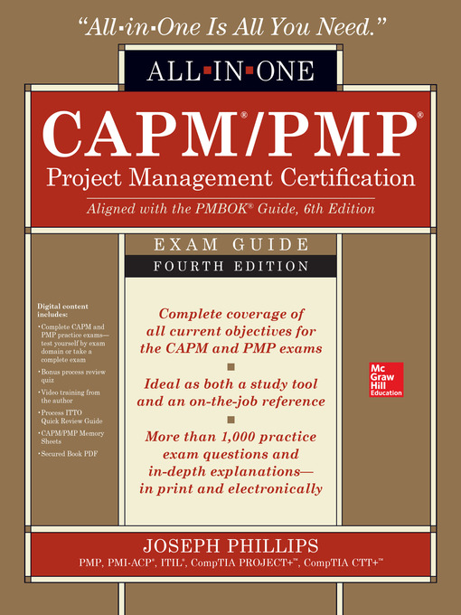 Cover image for CAPM/PMP Project Management Certification All-In-One Exam Guide